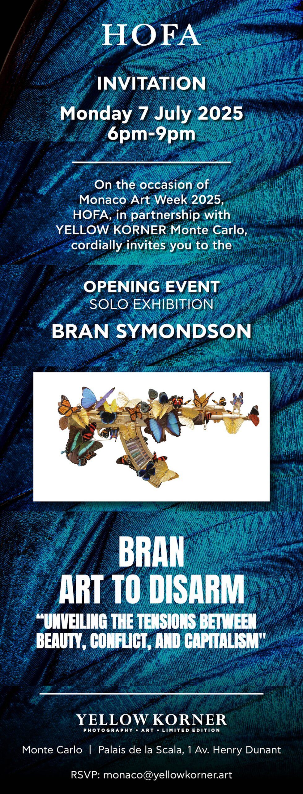 Invitation To Cocktail Event Monaco Art Week